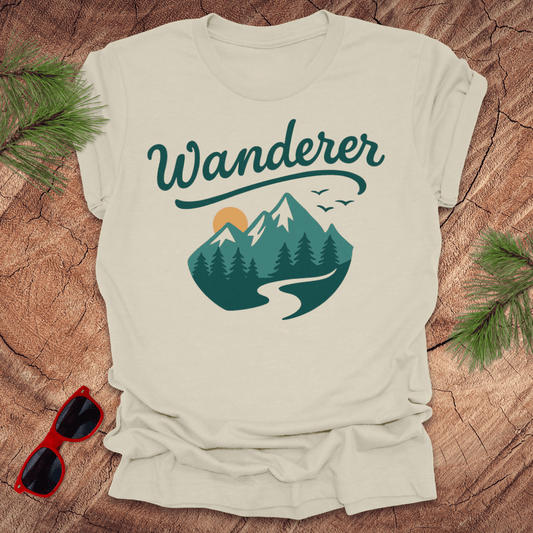 Wanderer Mountains Tee - Wandering Owl Adventure Gear