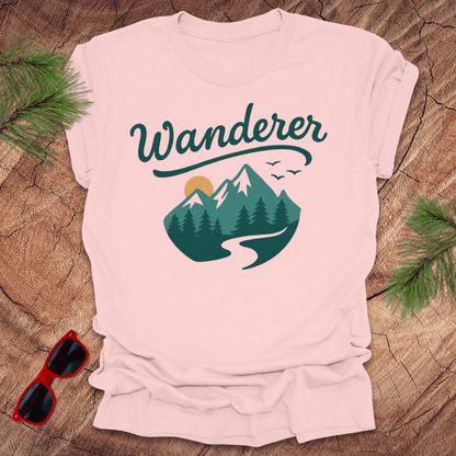 Wanderer Mountains Tee - Wandering Owl Adventure Gear