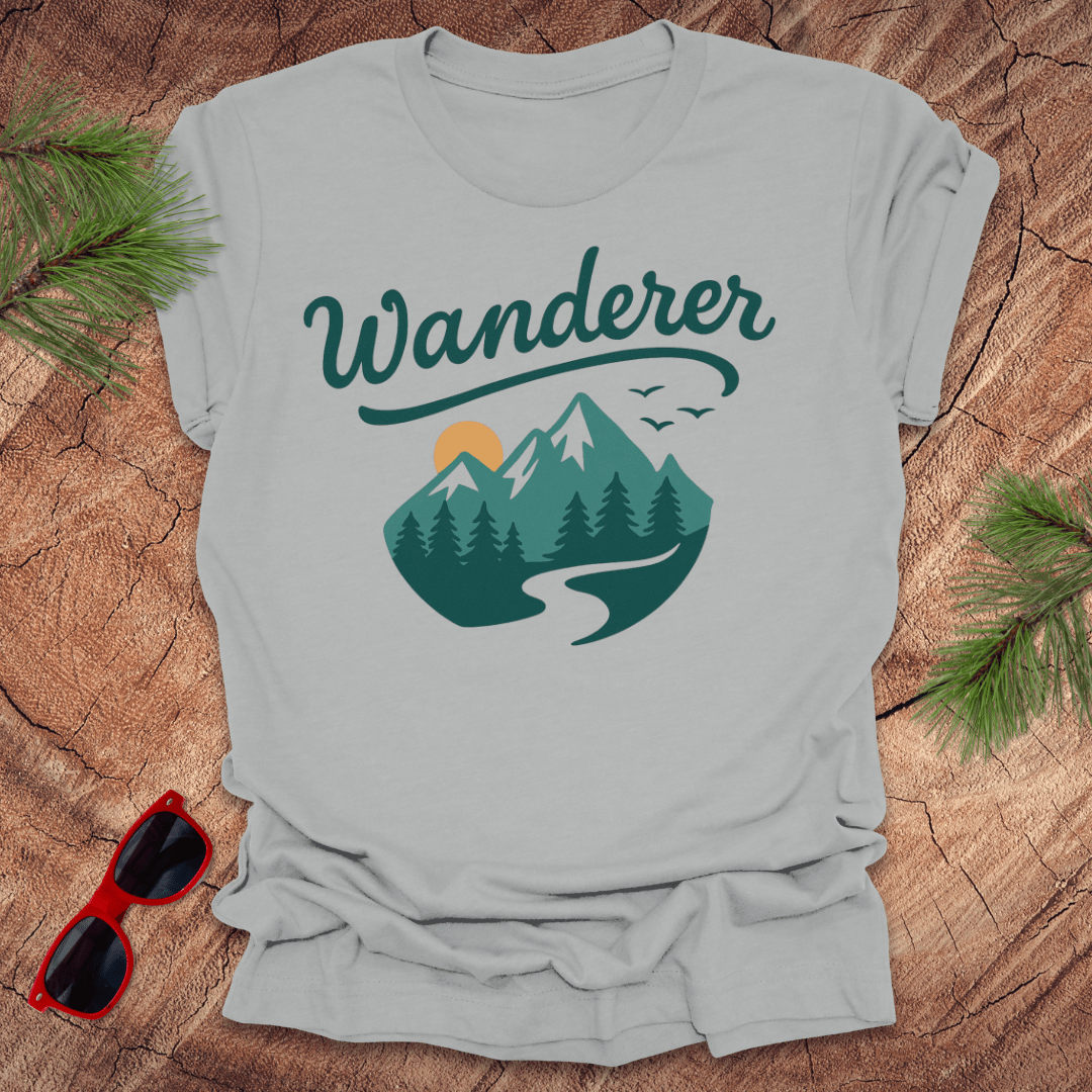 Wanderer Mountains Tee - Wandering Owl Adventure Gear