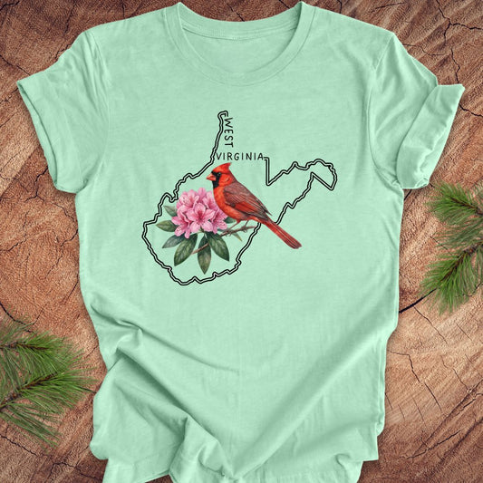 West Virginia State Bird Cardinal Tee