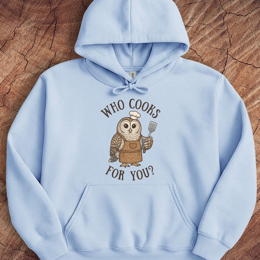Who Cooks for You Owl Hoodie