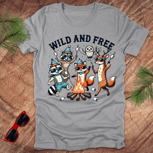 Wild and Free Wildlife Tee - Wandering Owl Adventure Gear