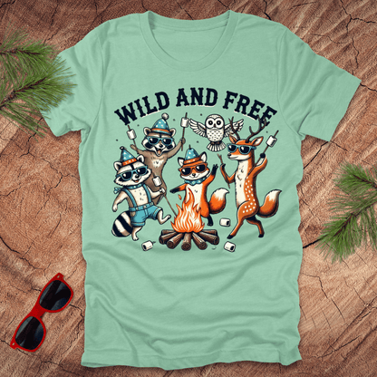 Wild and Free Wildlife Tee - Wandering Owl Adventure Gear