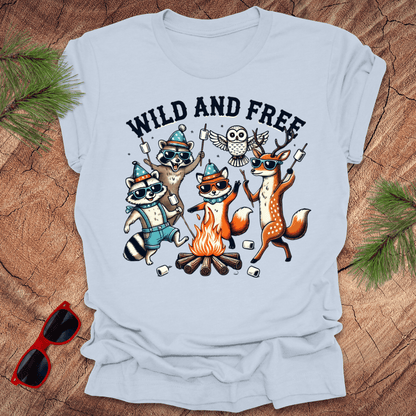 Wild and Free Wildlife Tee - Wandering Owl Adventure Gear