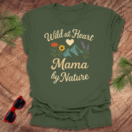 Wild Heart Mama by Nature Tee - Wandering Owl Adventure Gear