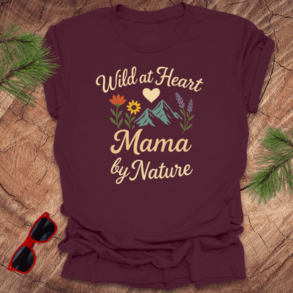 Wild Heart Mama by Nature Tee - Wandering Owl Adventure Gear