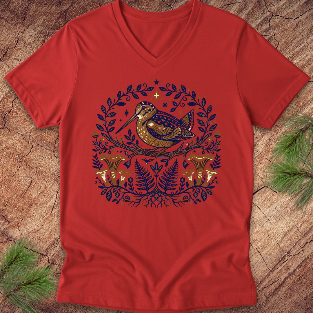 Woodcock of the Woods V-Neck Tee