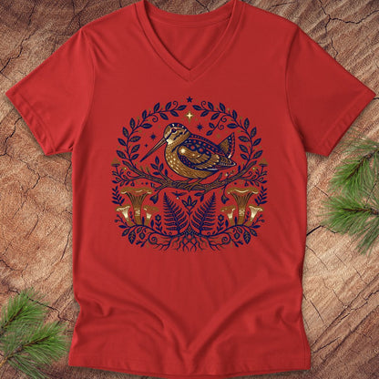 Woodcock of the Woods V-Neck Tee
