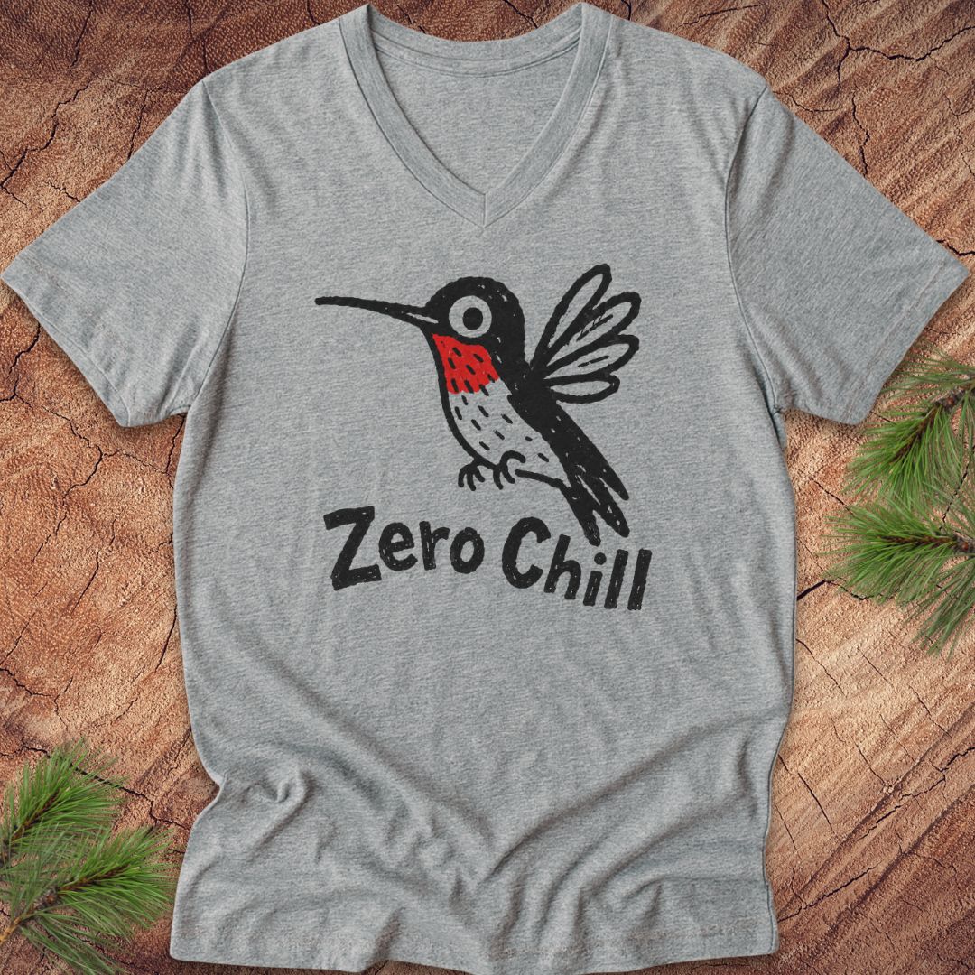 Zero Chill Hummingbird V-Neck Tee
