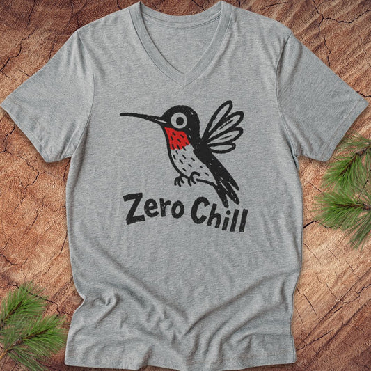 Zero Chill Hummingbird V-Neck Tee