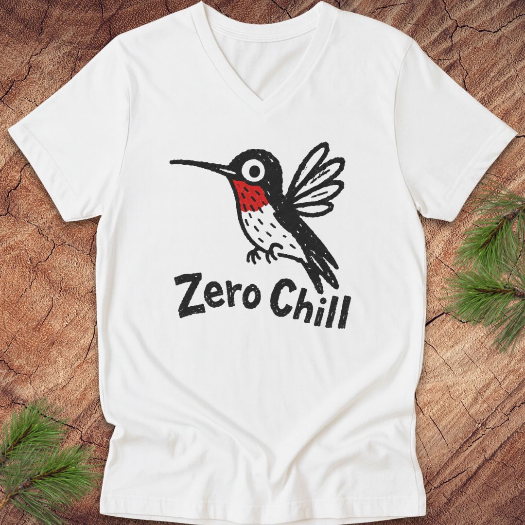 Zero Chill Hummingbird V-Neck Tee