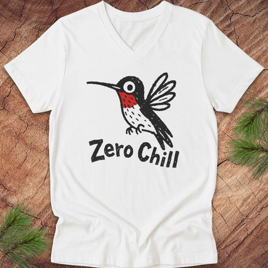 Zero Chill Hummingbird V-Neck Tee